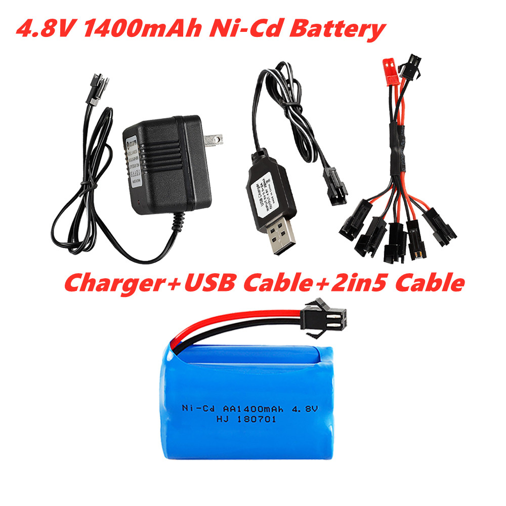 Rc Hobby Truck - 4.8v 1400mah Ni-Cd Battery For Rc