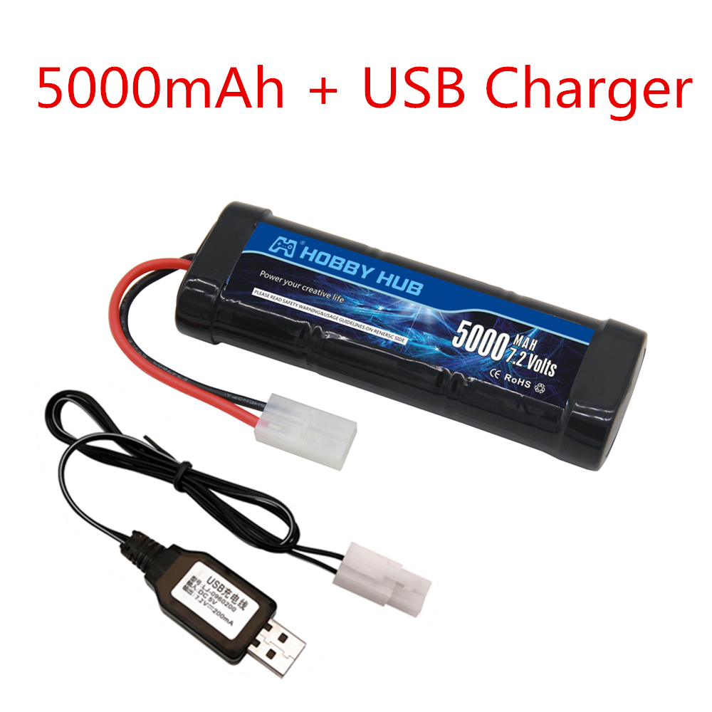 New 7.2V Battery 5000/6800mAh  - đánh giá và giá Rc Hobby Truck