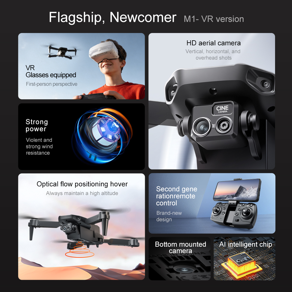 Original M1/M1VR Foldable GPS  - đánh giá và giá Rc Hobby China