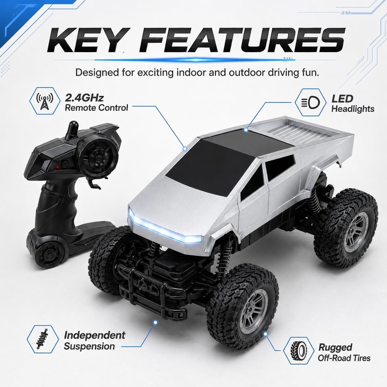 1:18 RC Car Remote Control Tru - đánh giá và giá Rc Hobby Tech Bali