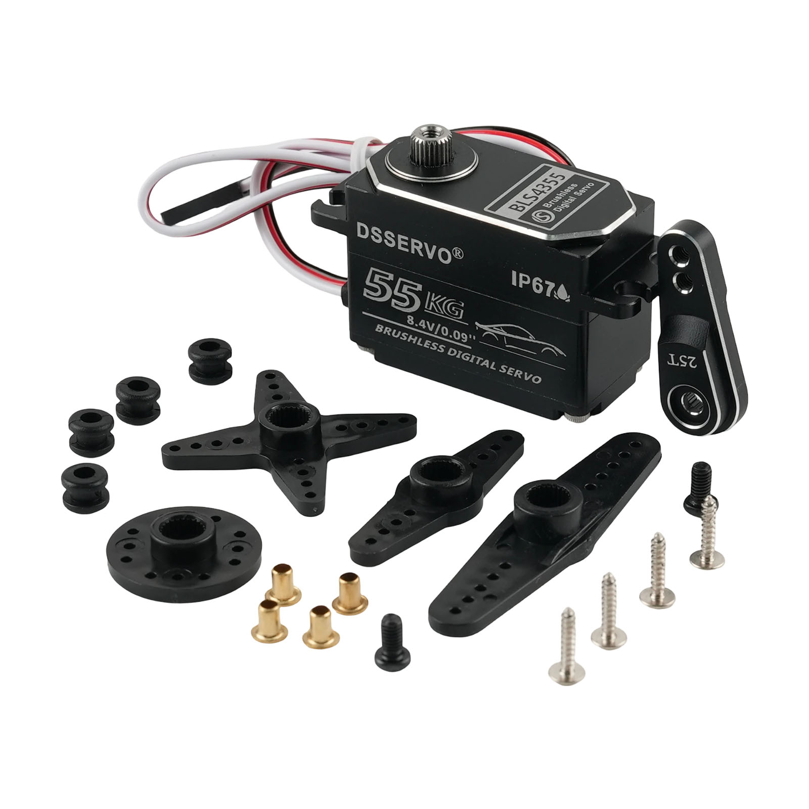 Dsservo BLS4355 55KG Low-profi - đánh giá và giá Rc Hobby Toys