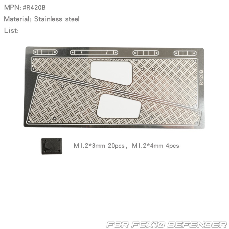 RC Car Hood/Side Skirt Skid Pl - đánh giá và giá Rc Hobby Desk