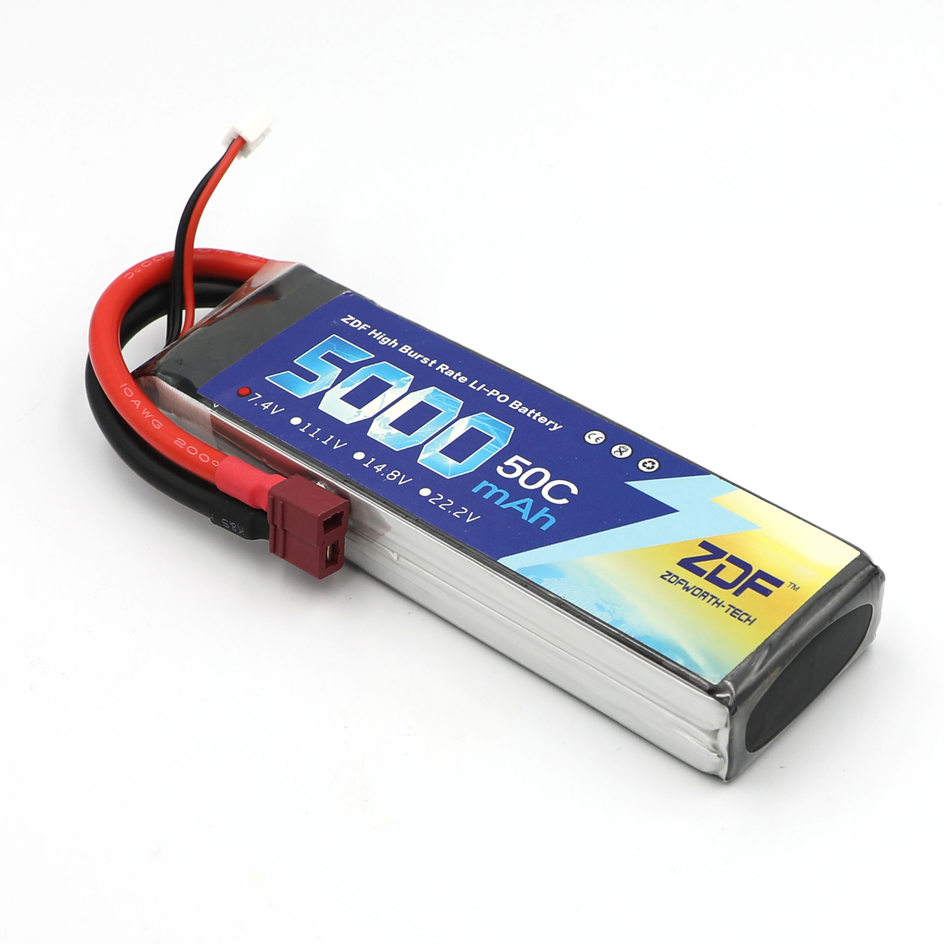 ZDF RC Lipo Battery 7.4V 5000m - đánh giá và giá Rc Hobby Jet