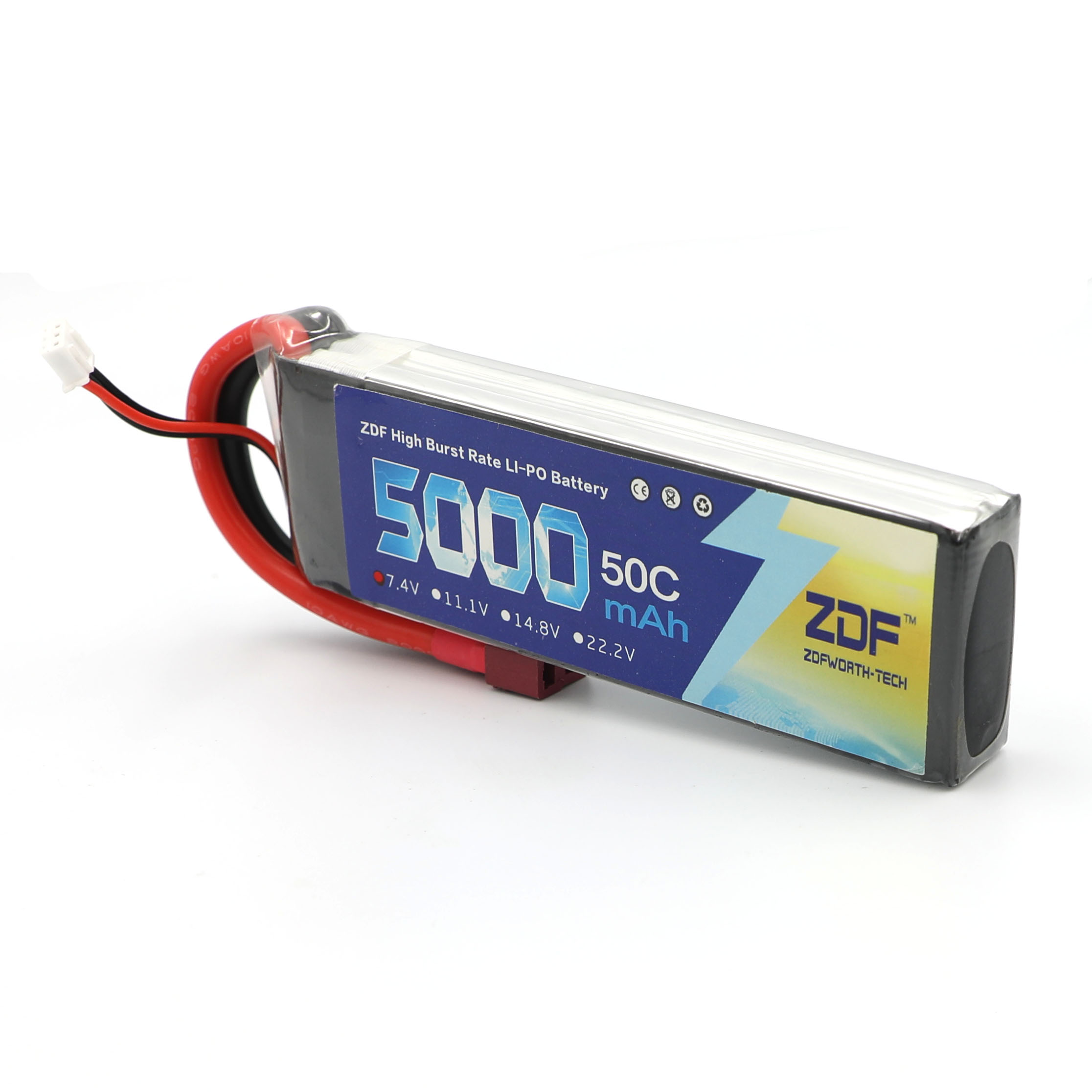 ZDF RC Lipo Battery 7.4V 5000m - đánh giá và giá Rc Hobby Jet