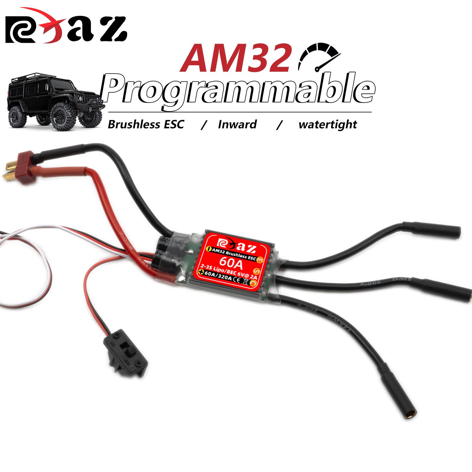 RCXAZ AM32 60A Brushless ESC E - đánh giá và giá Rc Submarine Water